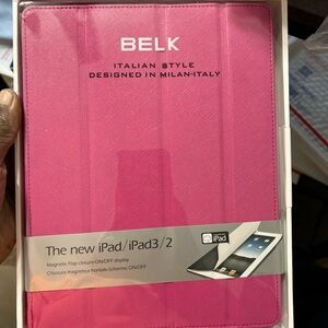 BELK Italian Style Pink iPad/ iPad3/2 Cover also have black- gray -red -cream